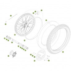 Beta X trainer 15 Vorderrad