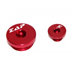 ZAP Alu-Schrauben Inspektionsöffnungen RMZ250 04-06/KXF250 04-09 rot