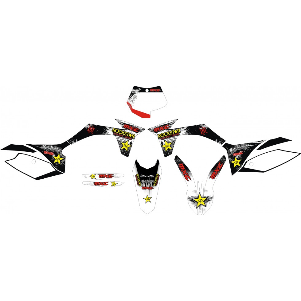 MXC Graphic Kit Crosskrank Rockstar YZF450 10-13