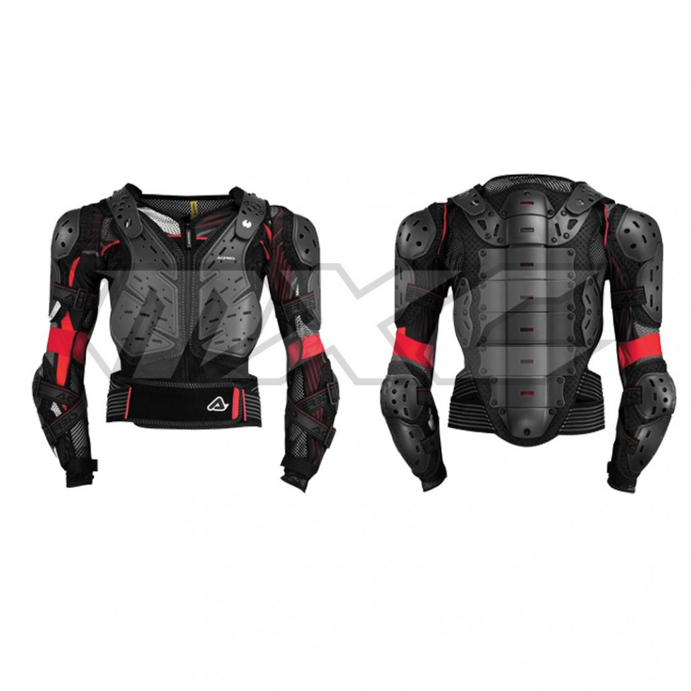 Acerbis Protector Jacket Koerta schwarz/red 2.0 S/M