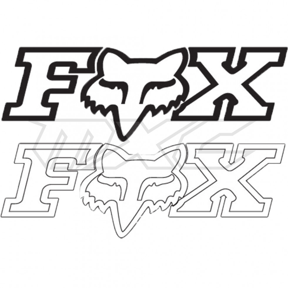 FOX F-Head-X TDC Sticker 10 Inch