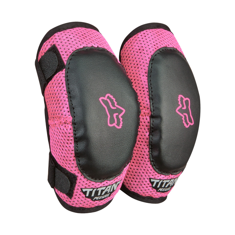 FOX Peewee Titan Elbow Grd S/M black pink OS