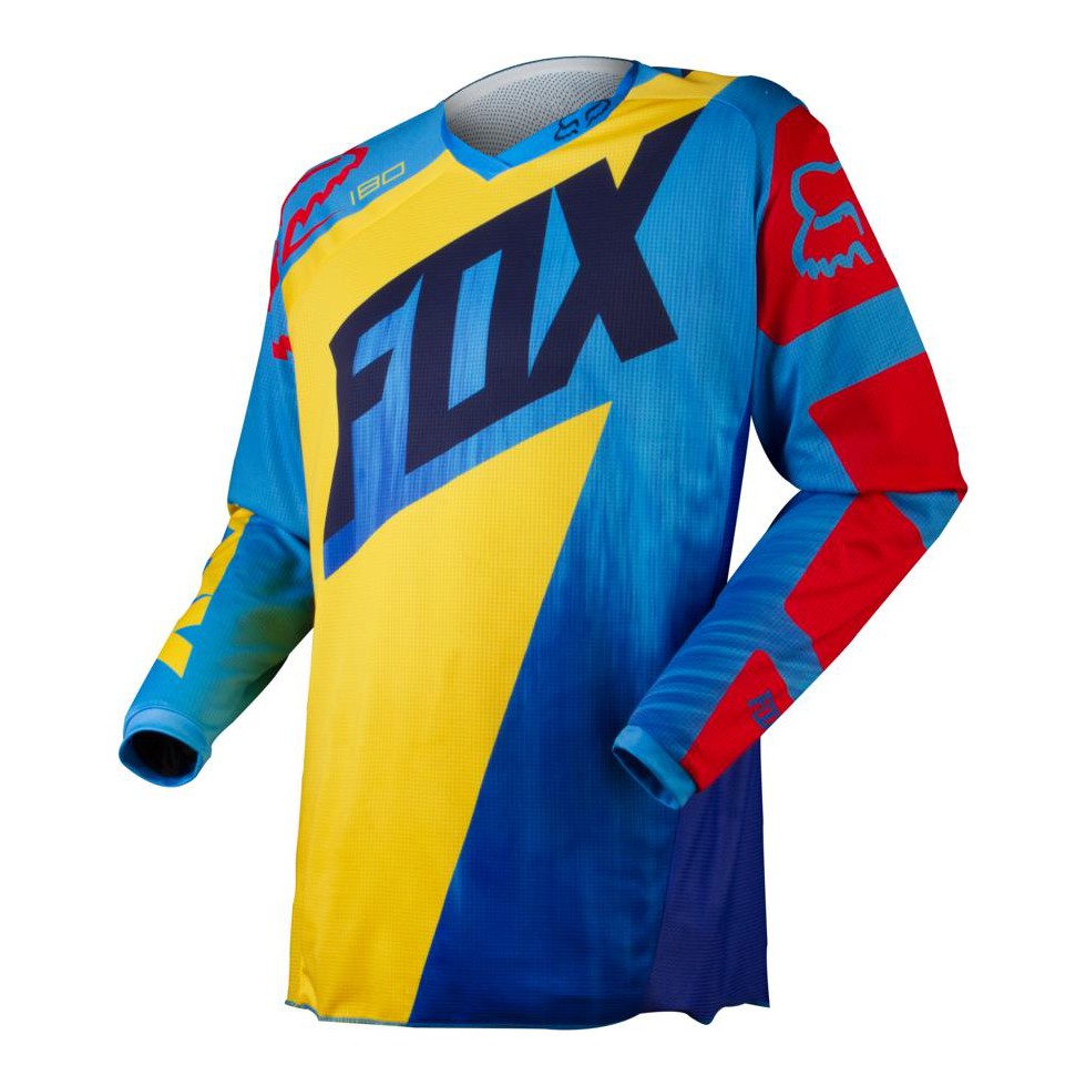 Fox 180 Vandal Jersey yellow blue XL