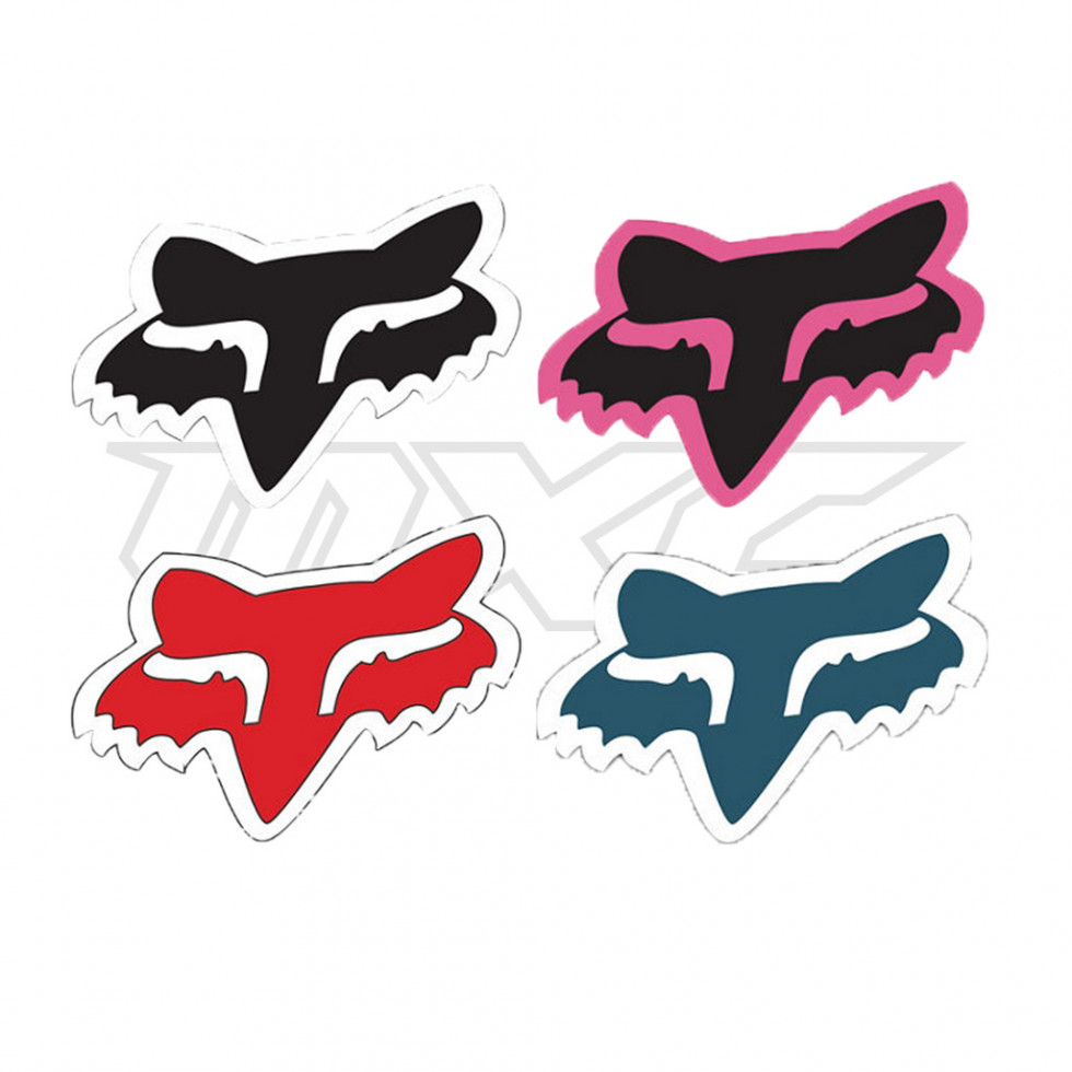 thumbnail image 2 of FOX Racing 7" Chrome Silver Fox Head Decal Sticker – Genuine, MX/BMX/Dirt Bike 2 of 4