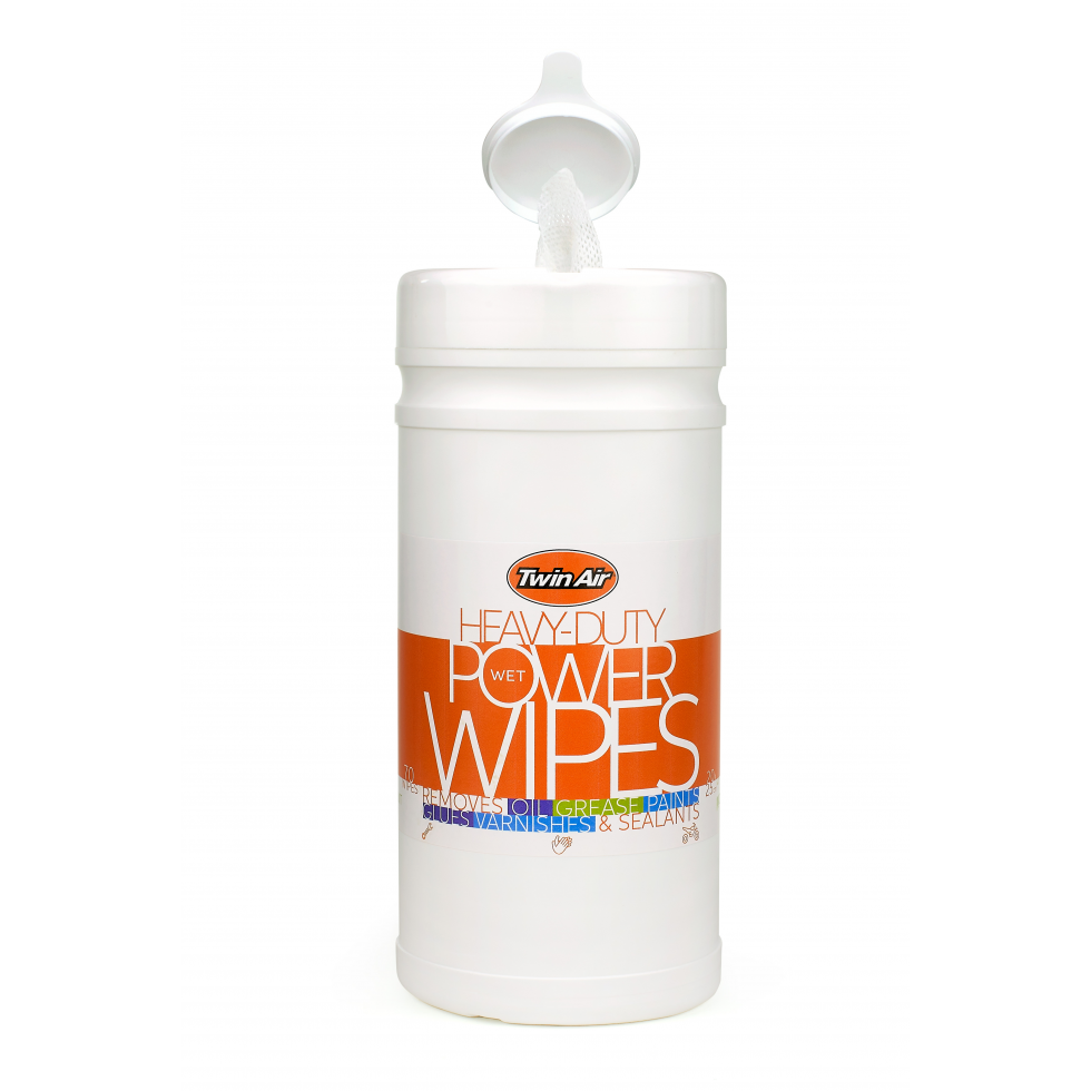 Twin Air Wet Power Wipes Cleaner 70Pc