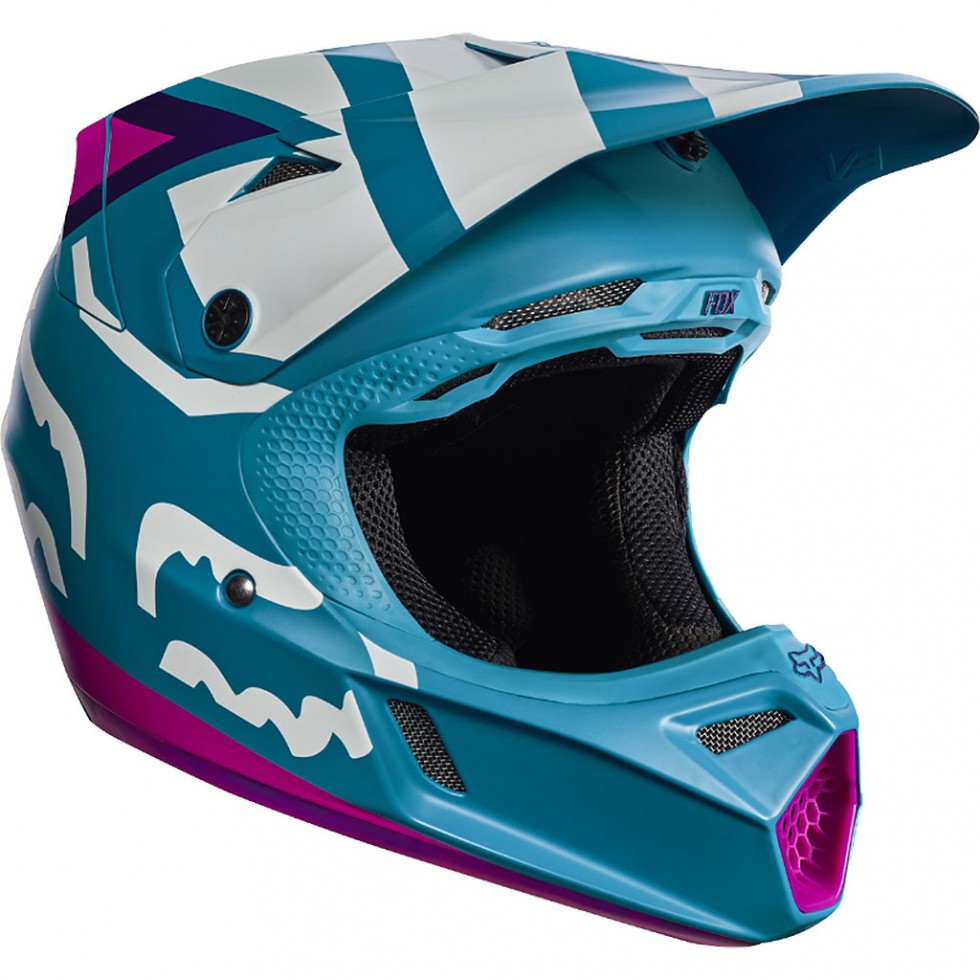 FOX Youth V3 Creo Helmet Ece teal M