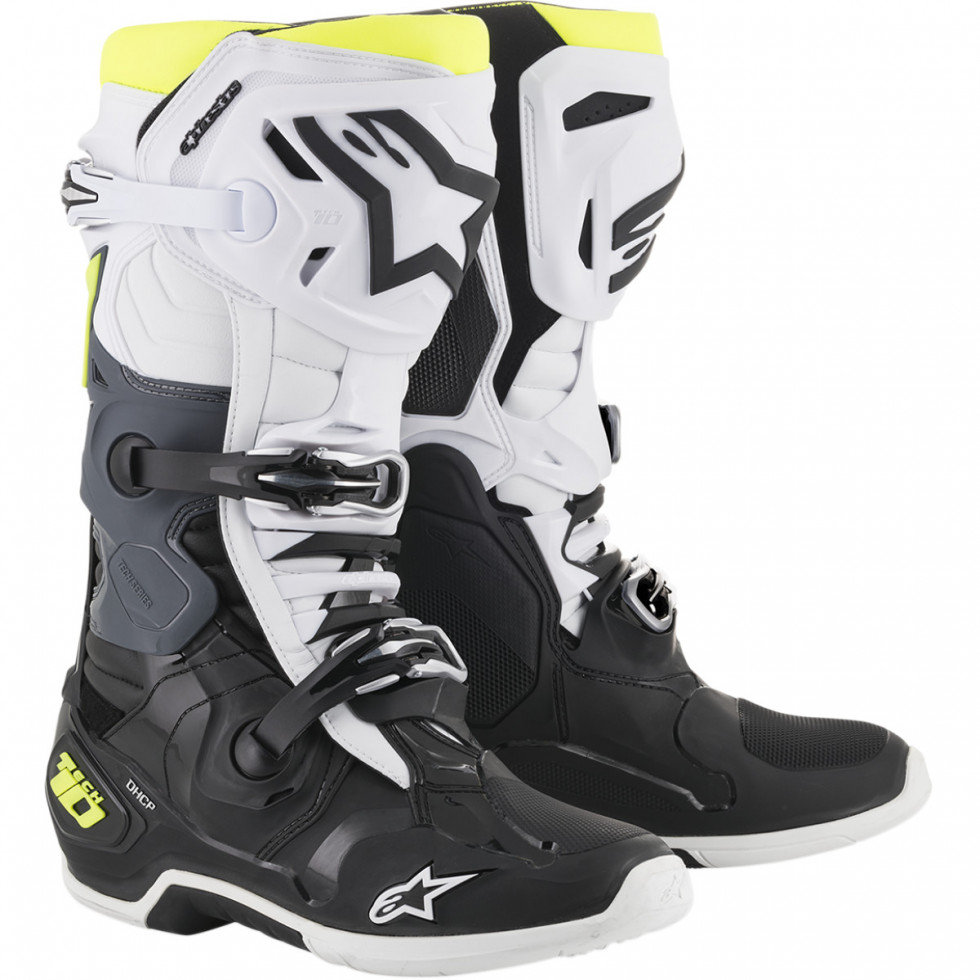 Alpinestars Stiefel Tech 10 black white yellow fluo 2020 7