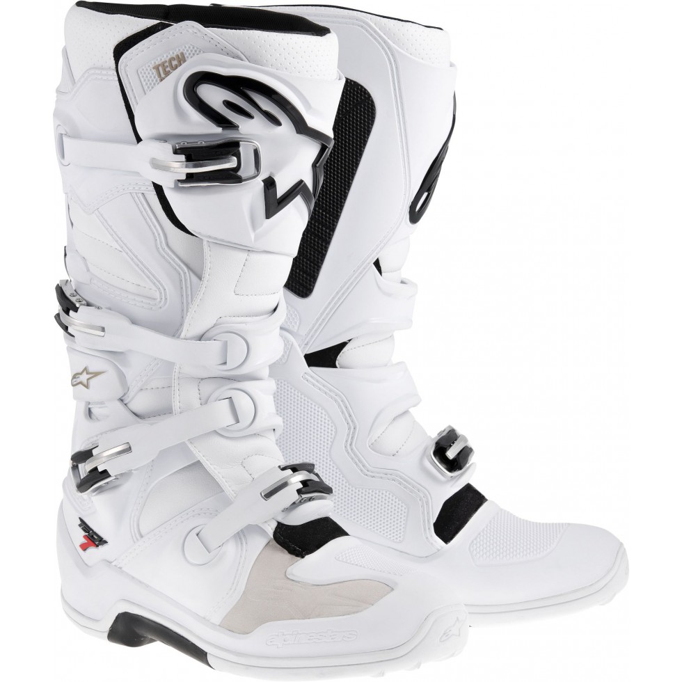 Tech 7 Boots - Past Collection - WHITE MOTOCROSS Boots