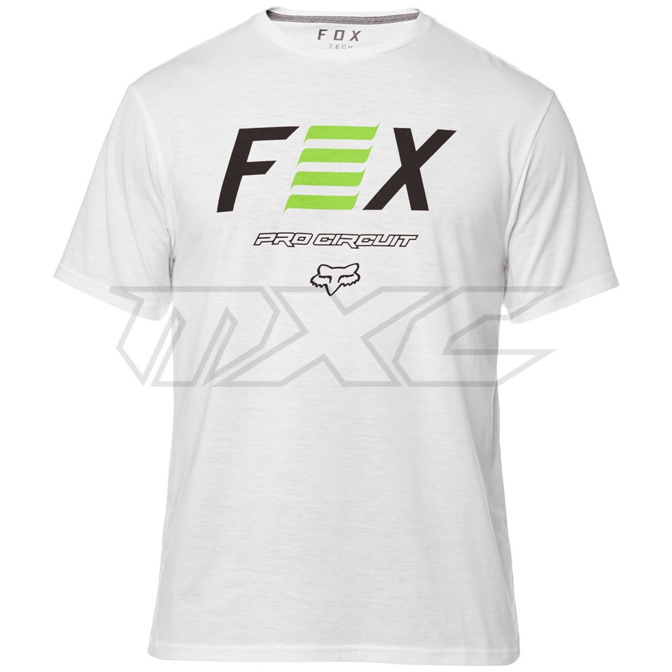 Fox Pro Circuit Shortsleeve Tech T-Shirt optic white S