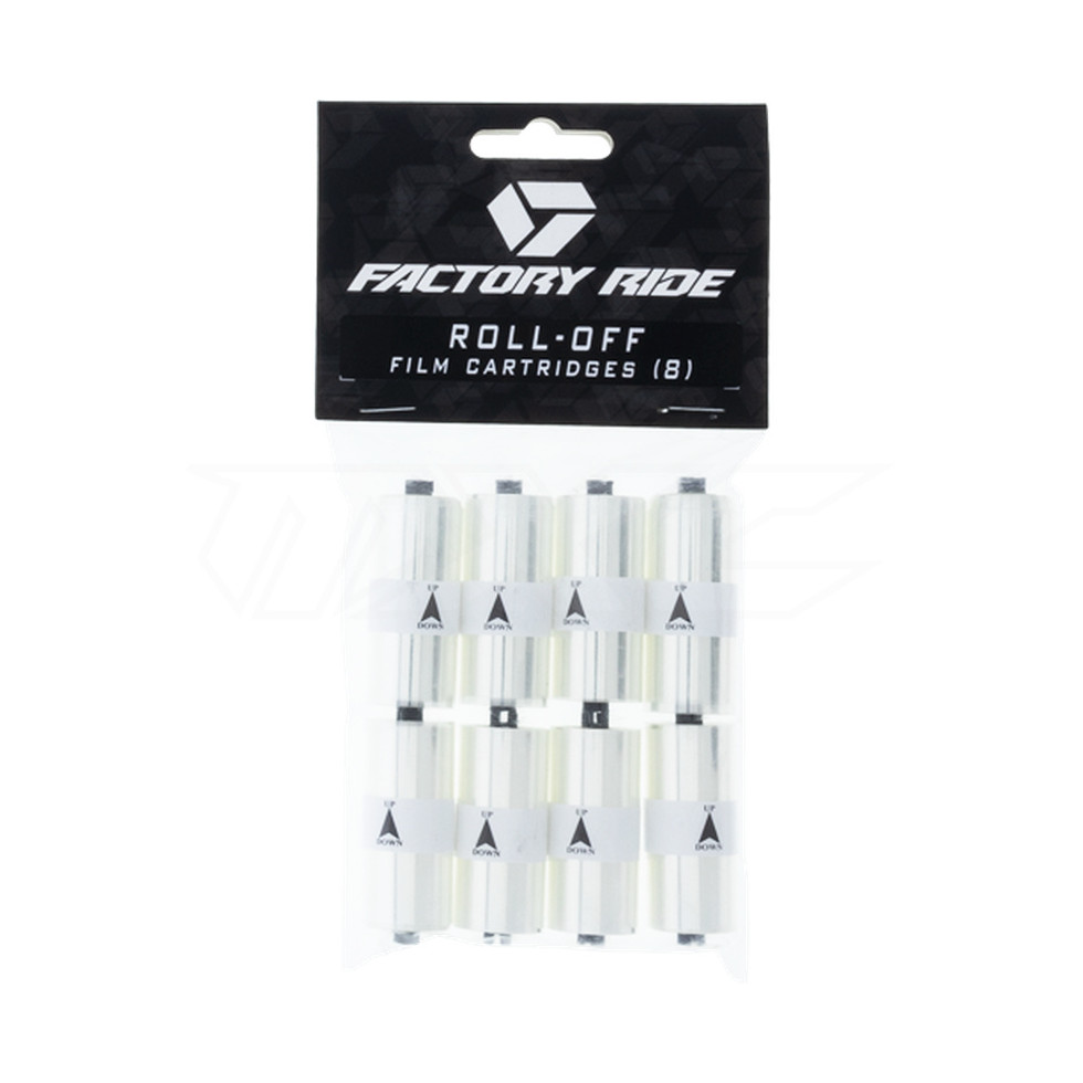 FXR Factory Ride Roll-Off Film 8 Pack