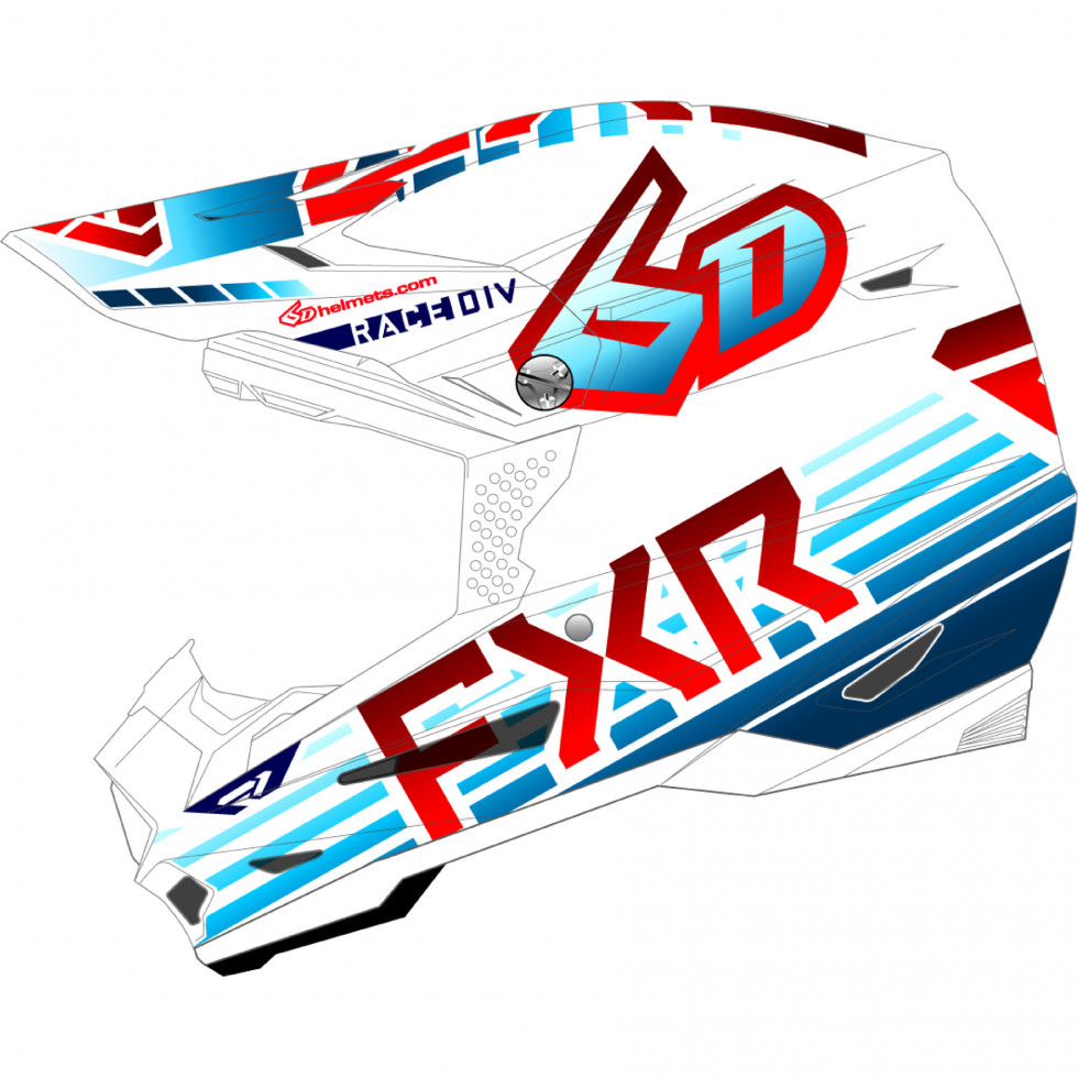 FXR 6D ATR-2 Race Div '23 Helmet