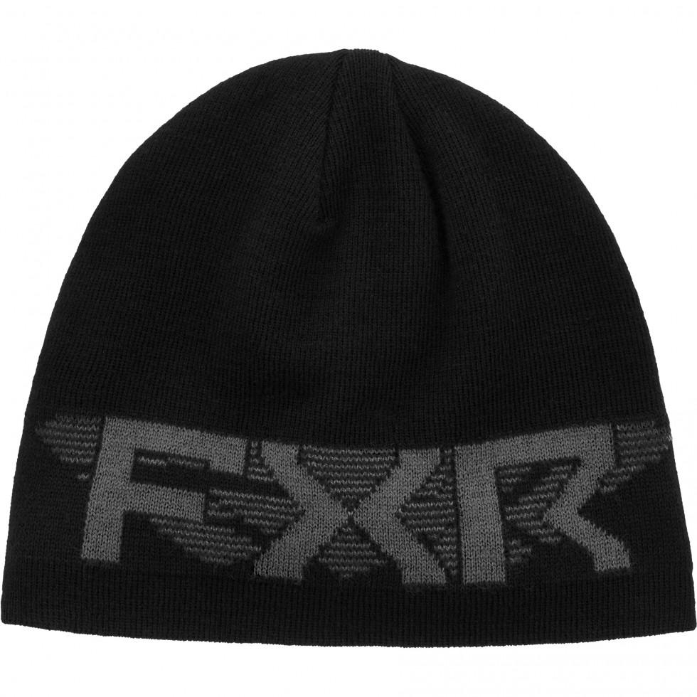 FXR Split Beanie black charcoal Adult