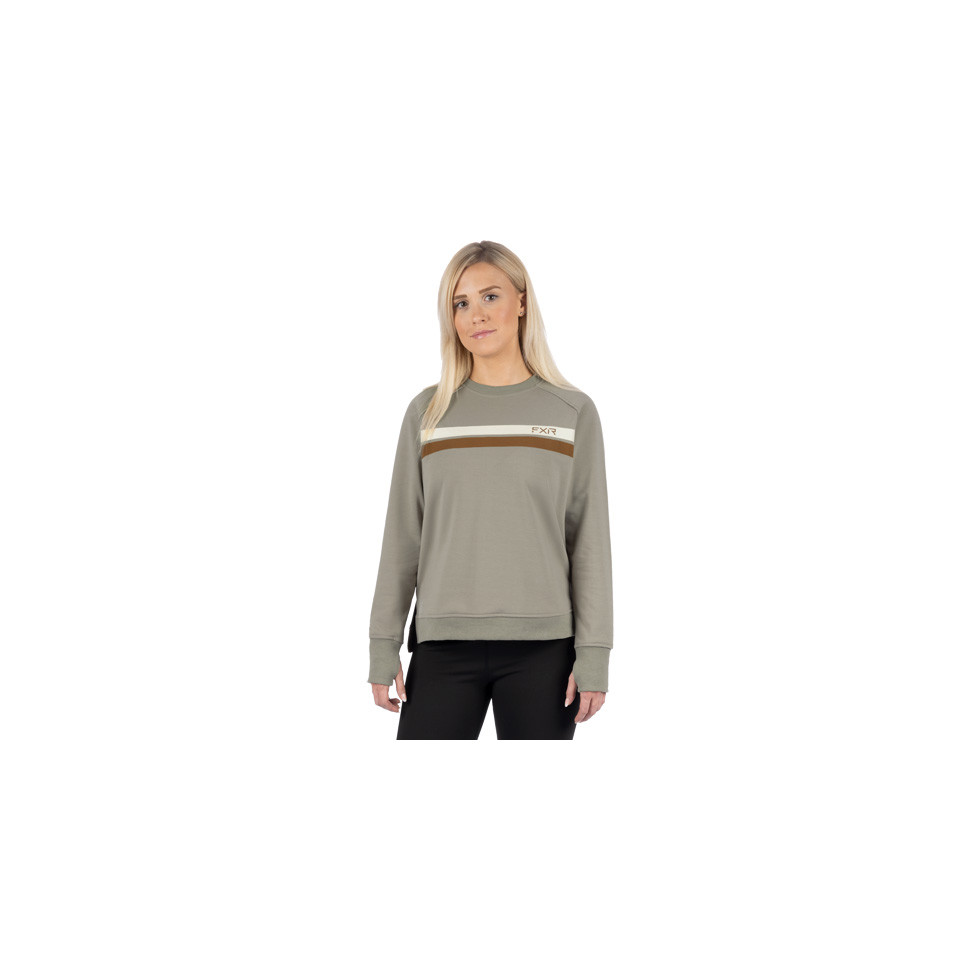 FXR Women Side Star Crewneck Pullover Sweater