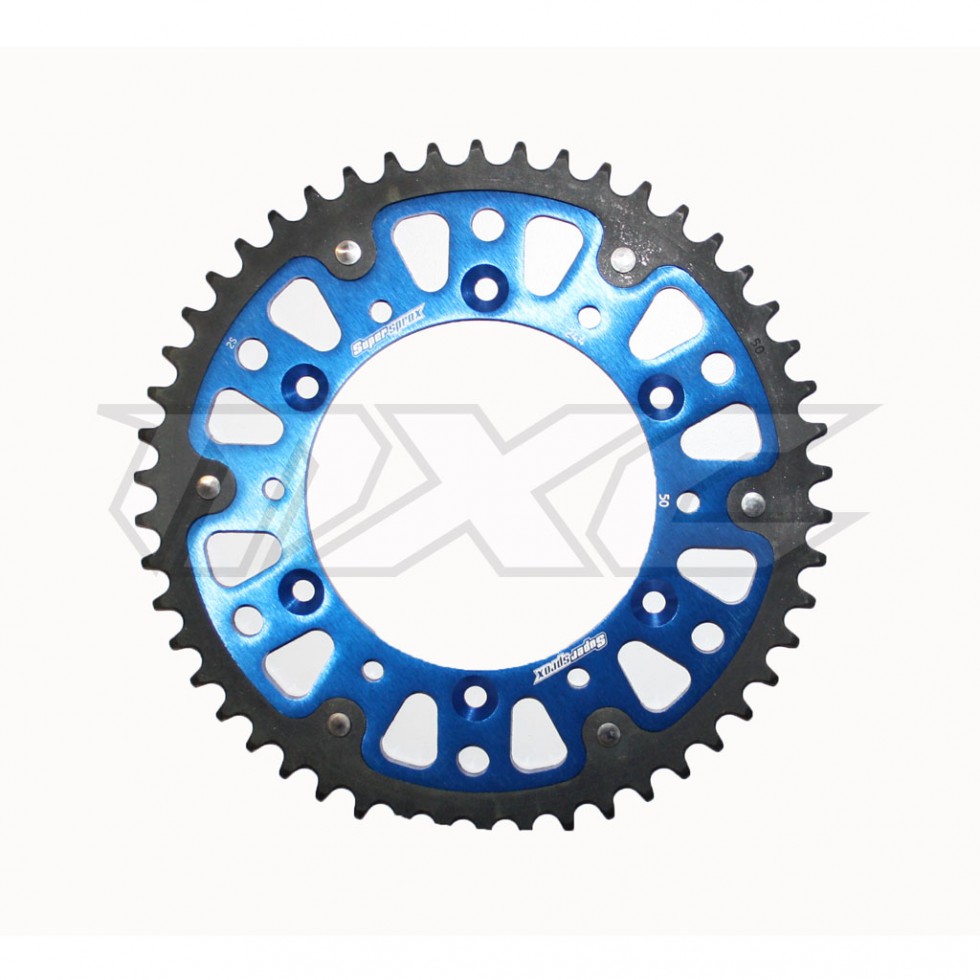 Supersprox Stealth Kettenrad blau Aprilia MXV 4.5 07-08/RXV 4.5 07-08/SXV 4.5 07-08/RXV 5.5 07-08/SXV 5.5 07-08/ BMW F450 Xchallenge 08