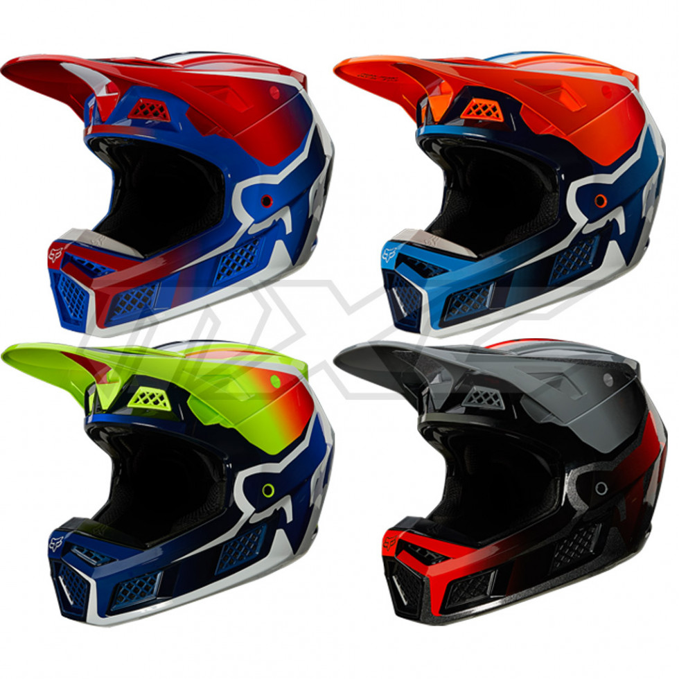 FOX V3 RS Wired Helmet im Motocross 