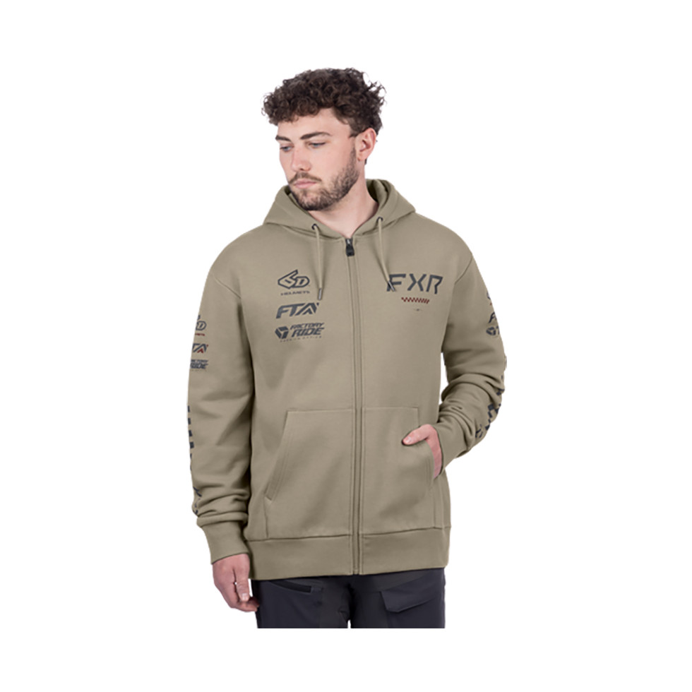 FXR Stack Cotton Zip Up Hoodie