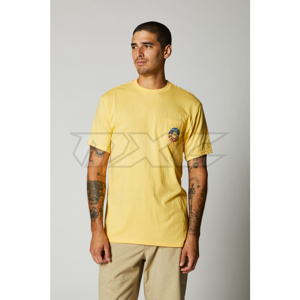 FOX Revolver SS Pocket T-Shirt brown dark stone black XXL