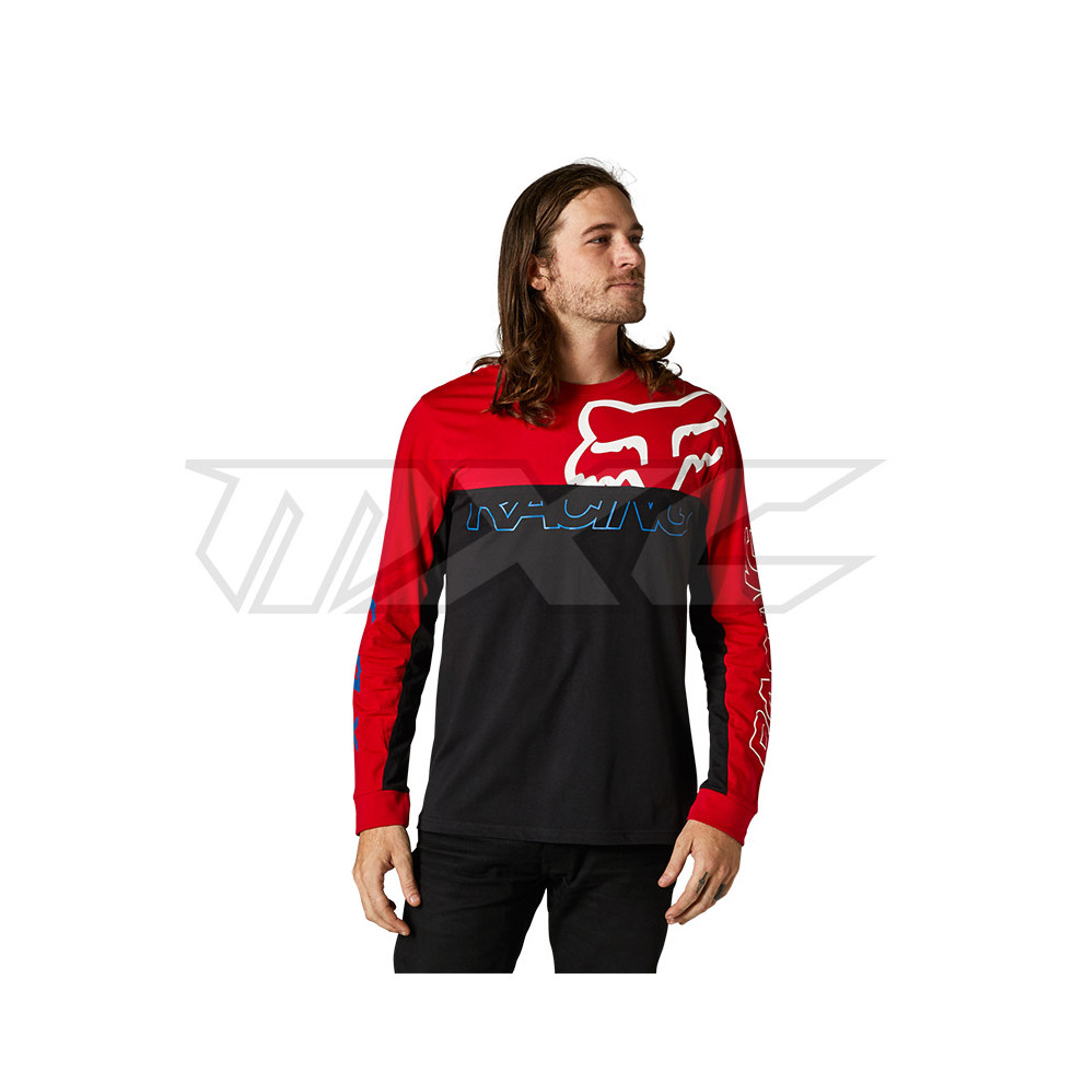 FOX Skew LS Crew flame red XXL
