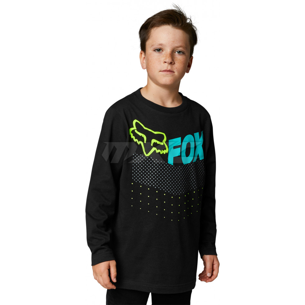 FOX Youth Trice LS T-Shirt black YM