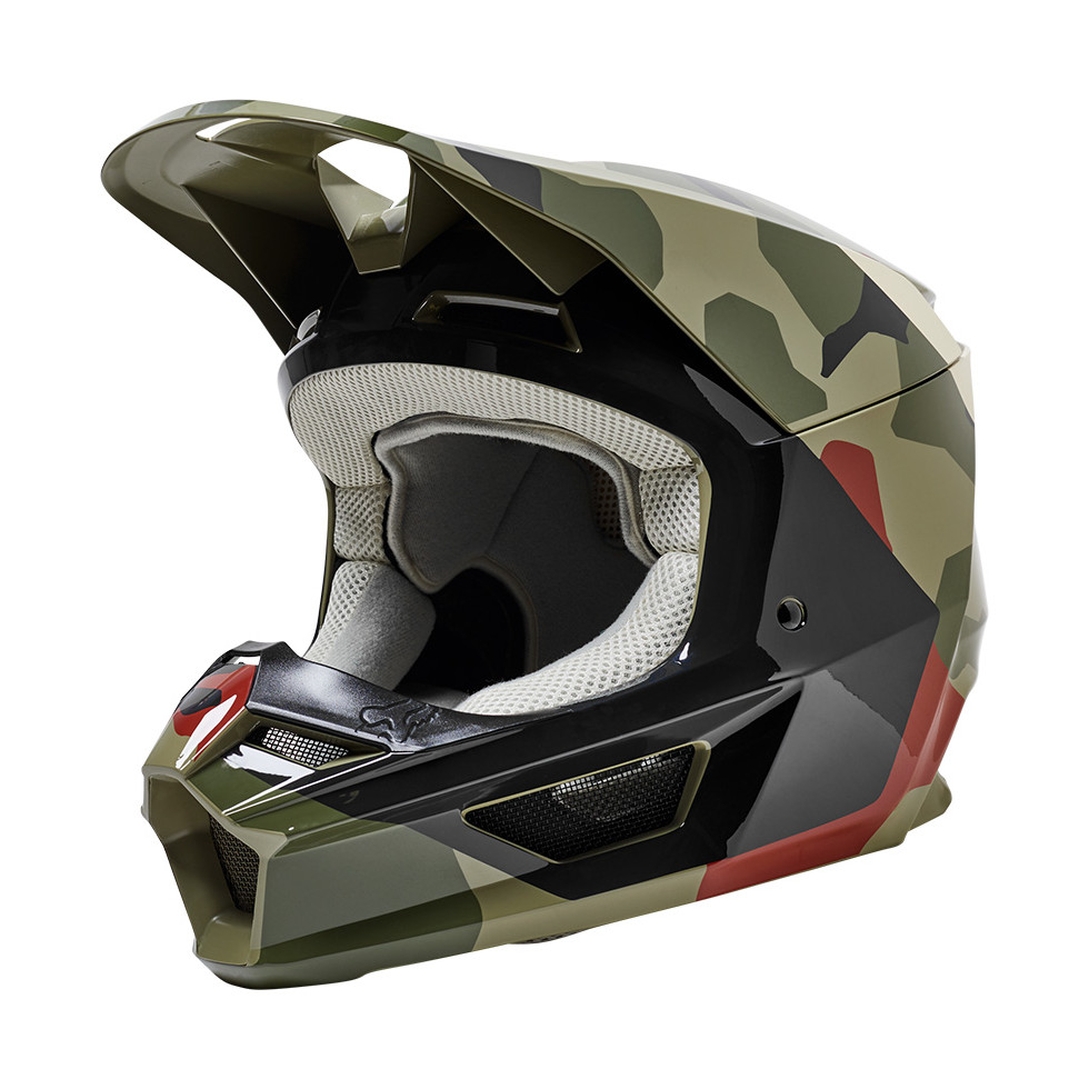 FOX V1 Bnkr Helmet green camo S