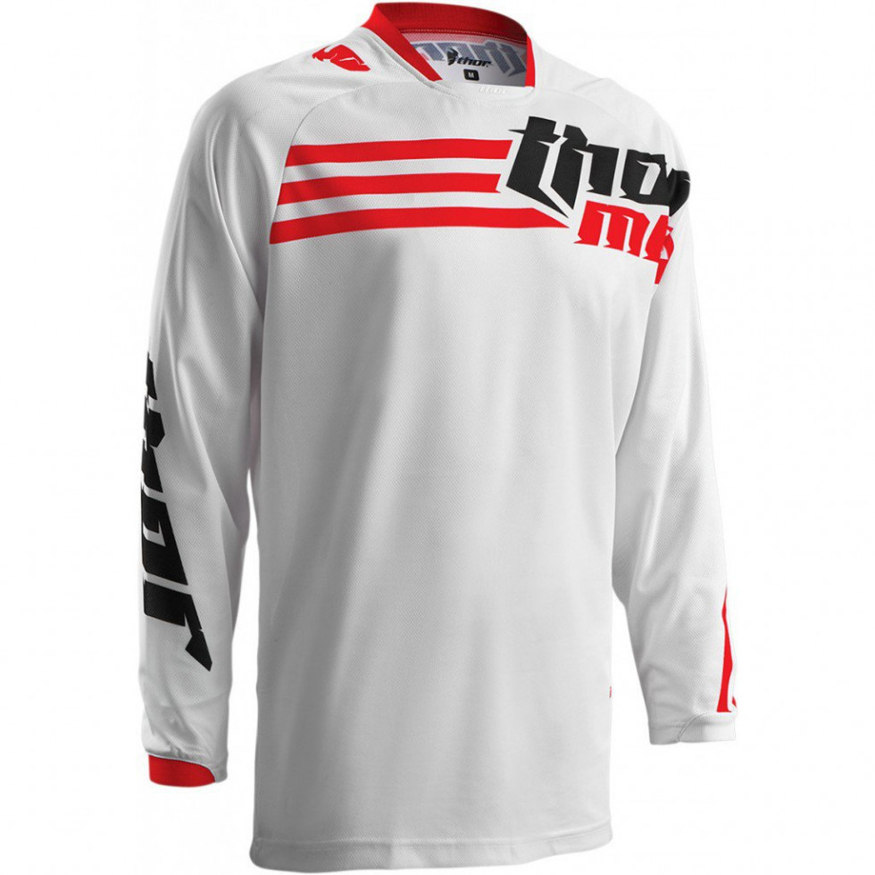 Thor Jersey S6 Phase Strands white L