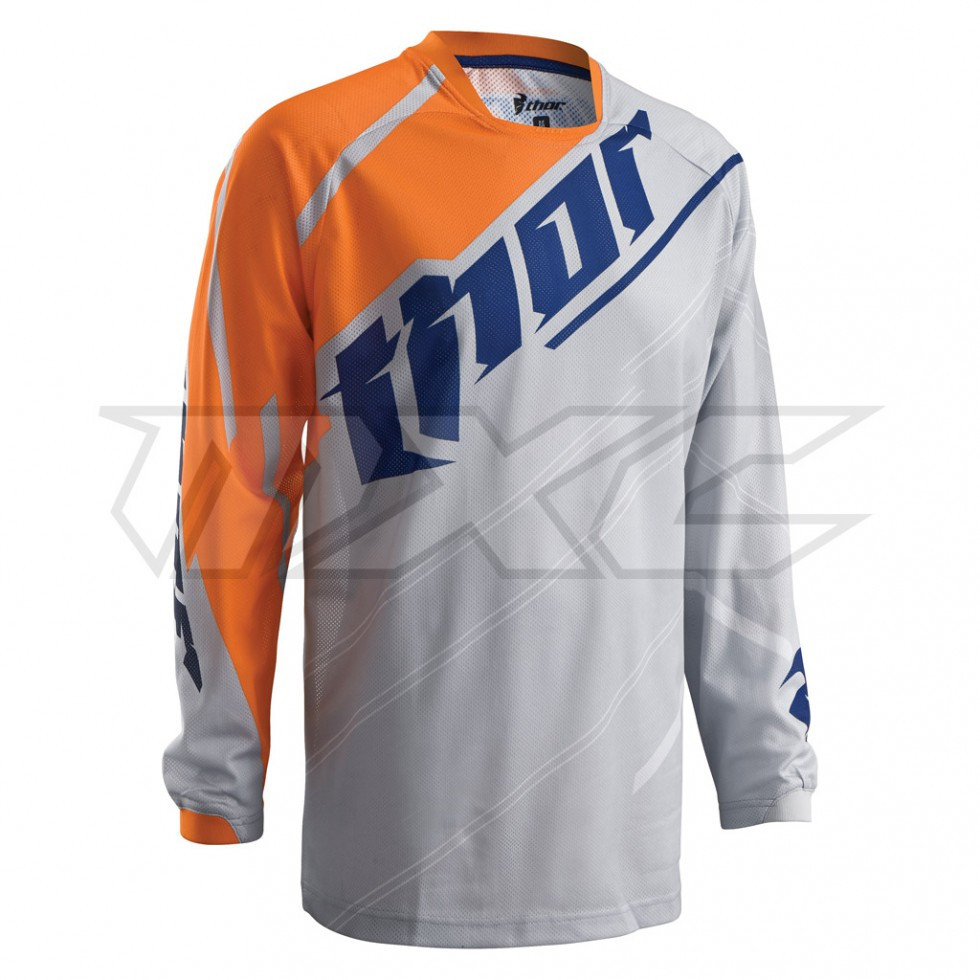 Thor Jersey S6 Phase Vented gray orange L
