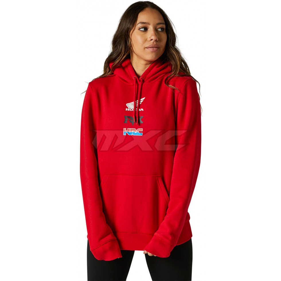 FOX Women Honda Wing Pullover Fleece flame red XS