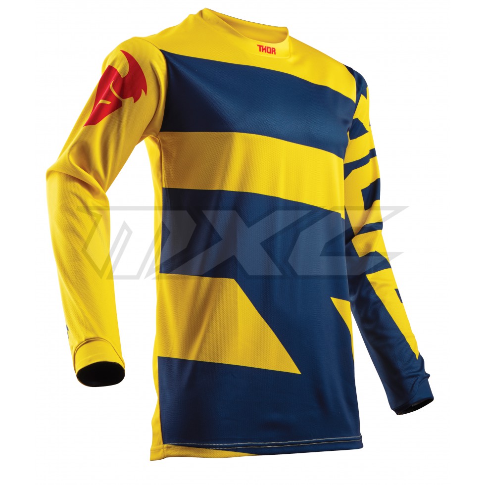 Thor Jersey S8Y Pulse Level navy yellow XL