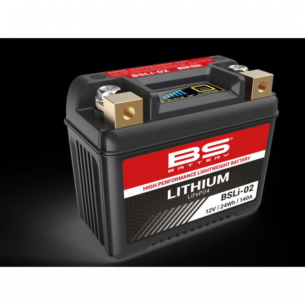 BS Lithium Batterie BSLI02 KTM/HQC/GG 19- / Yamaha -24 / Kawasaki / Beta
