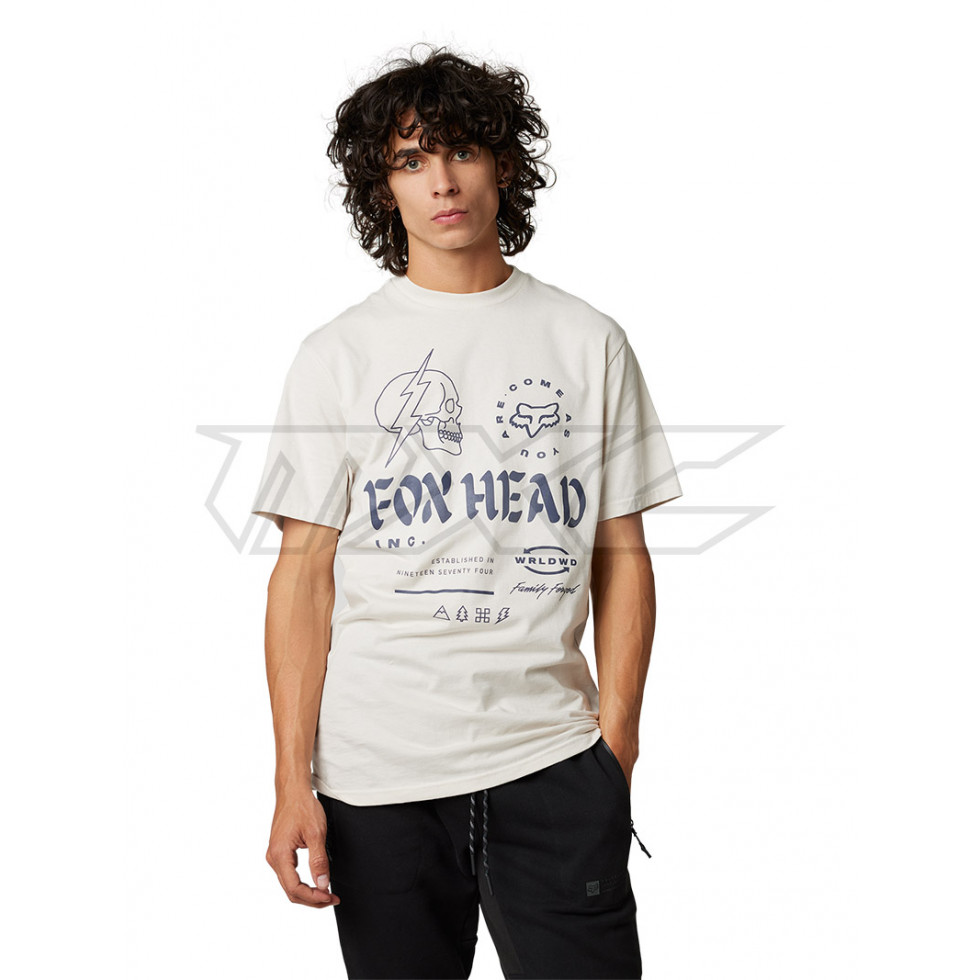 FOX Unlearned SS Premium T-Shirt vintage white M
