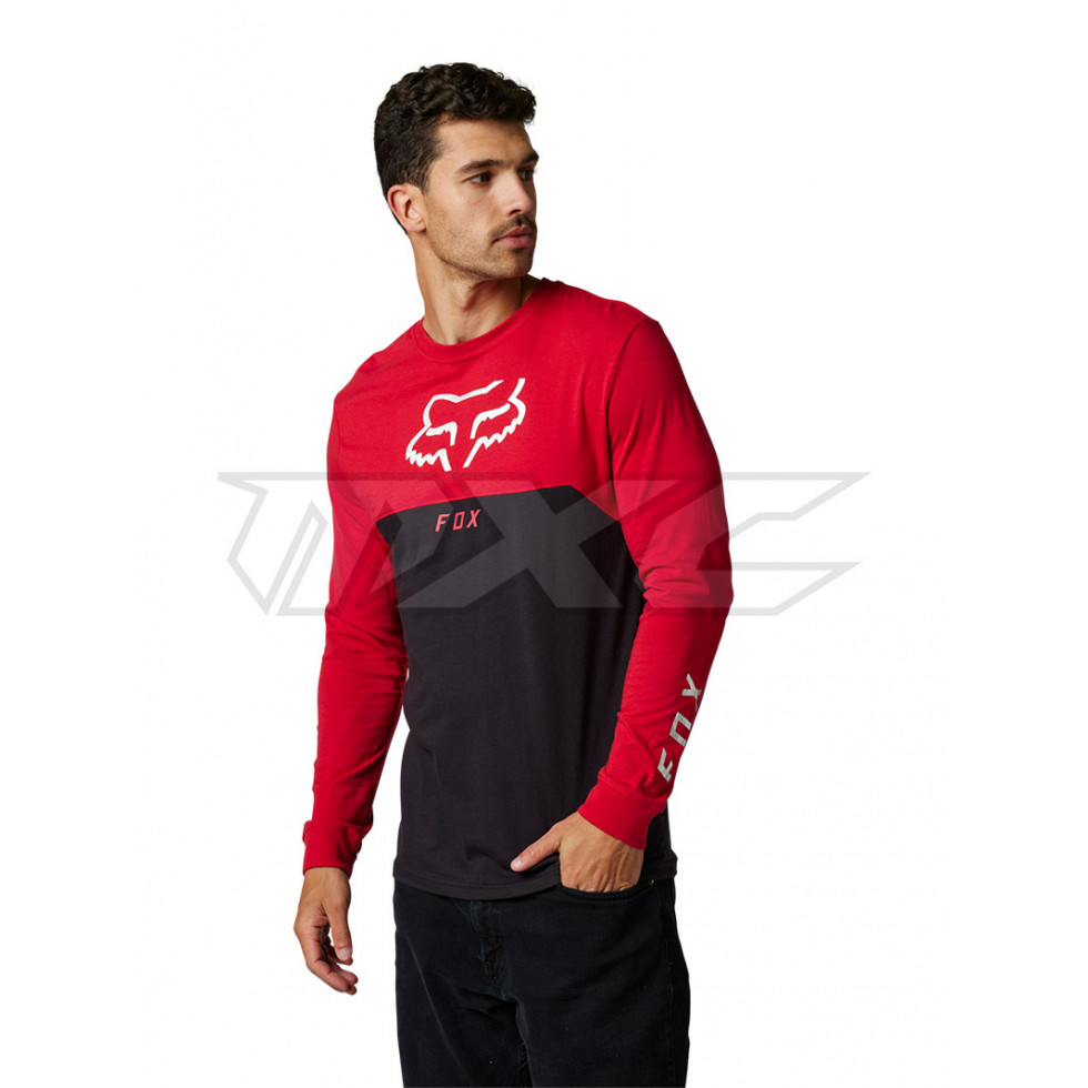 FOX Ryaktr LS T-Shirt flame red M