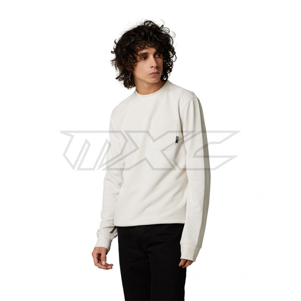 FOX Subliminal Message Crew Fleece vintage white M