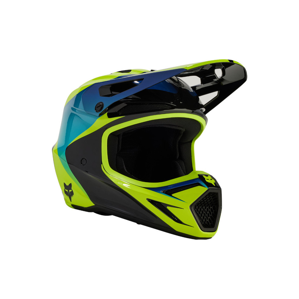 FOX Youth V3 Streak Helmet black yellow YS