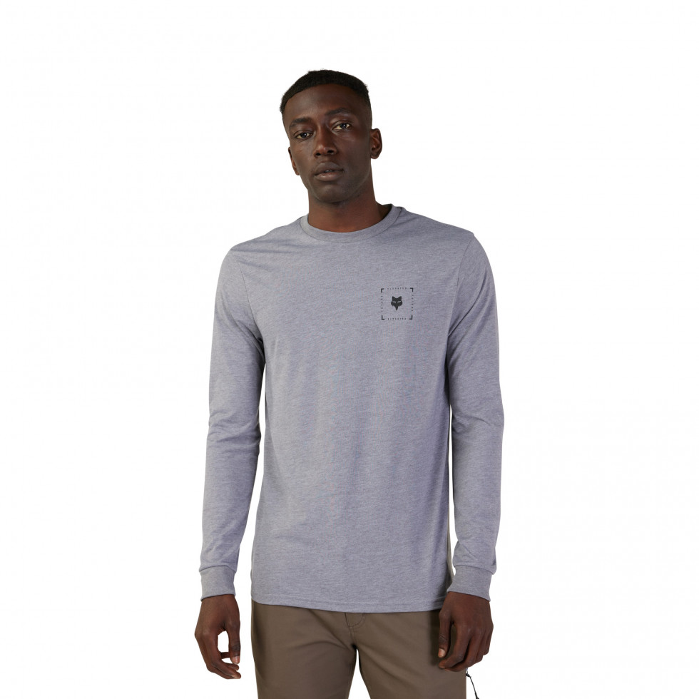 FOX Boxed Future LS Tech T-Shirt heather graphite M