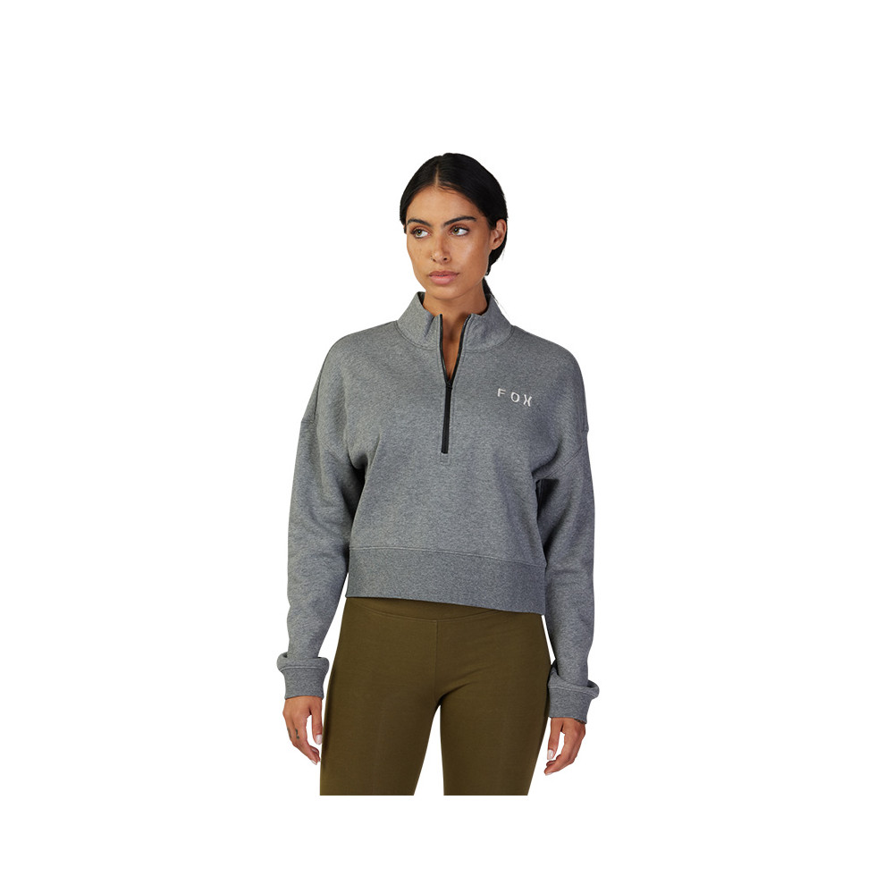 FOX Women Magnetic Fleece Zip heather graphite L
