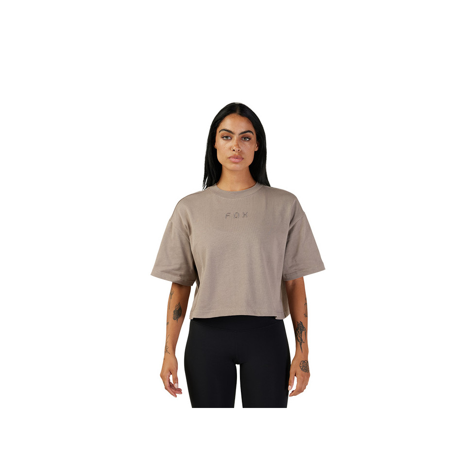 FOX Women Wordmark OS Crop T-Shirt