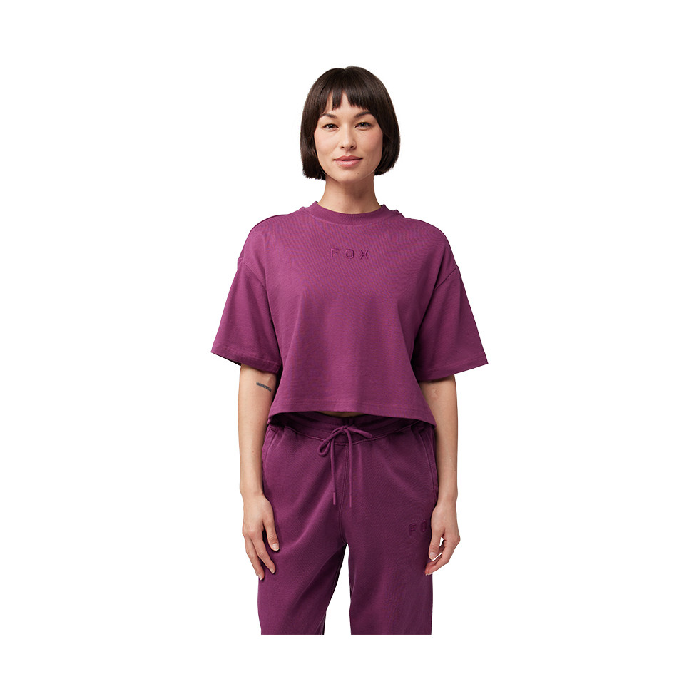 FOX Women Wordmark OS Crop T-Shirt