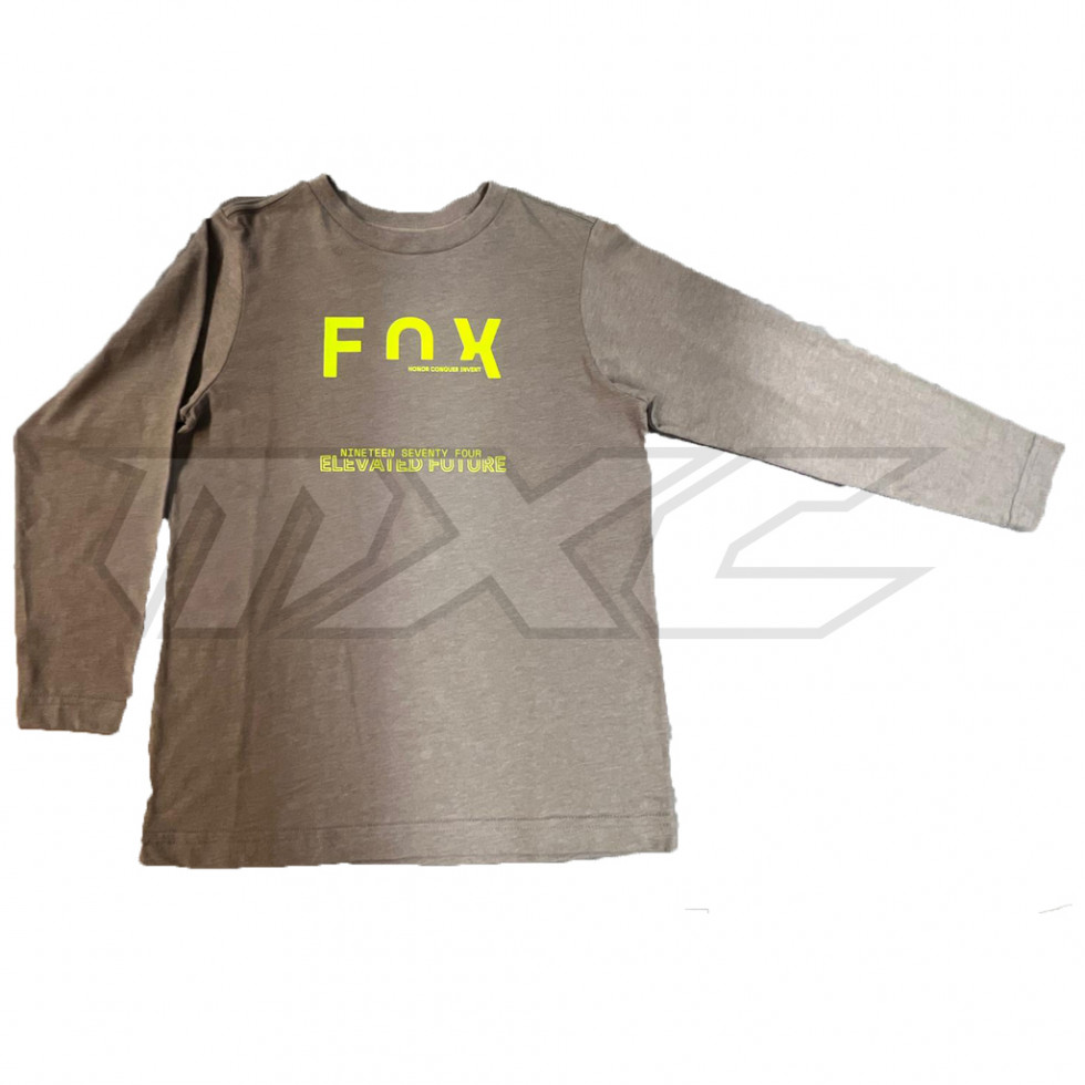 FOX Youth Intrude Premium LS T-Shirt heather graphite YM