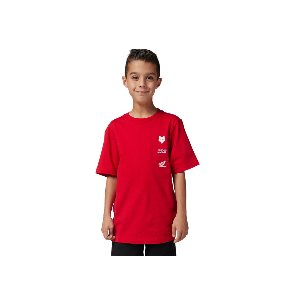 FOX Youth Fox X Honda SS T-Shirt flame red YM