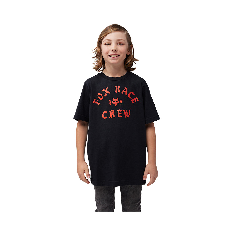 FOX Youth Race Crew SS T-Shirt black YM