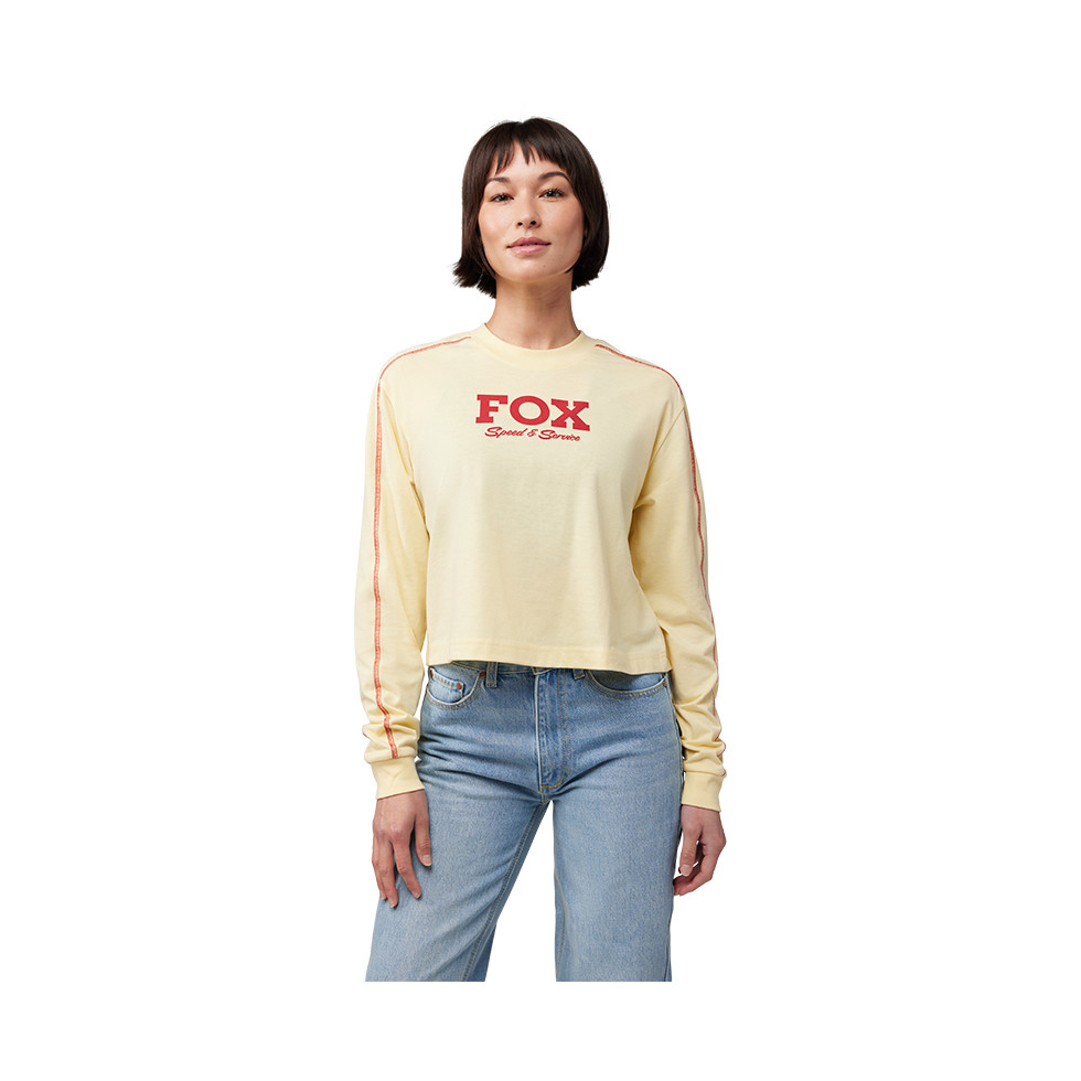 FOX Women Speed & Service LS Crop pale yellow S