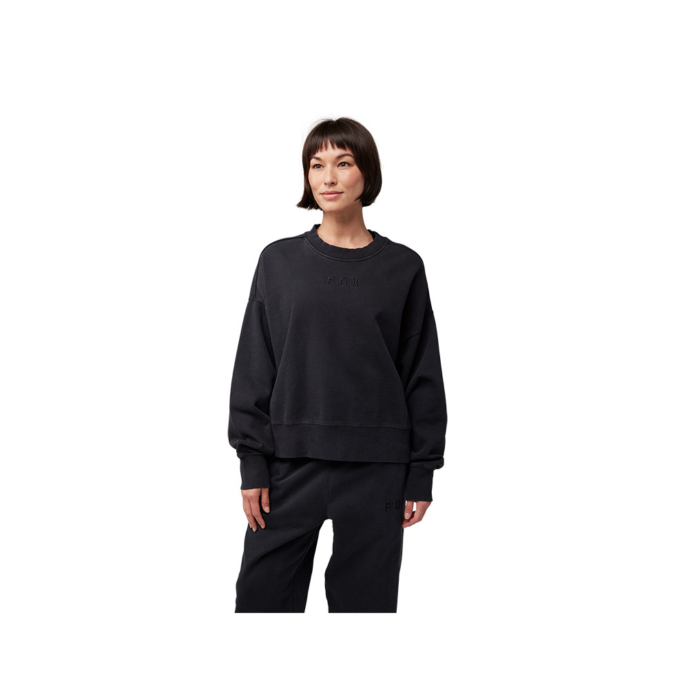 FOX Women Wordmark Oversized Fleece Crew