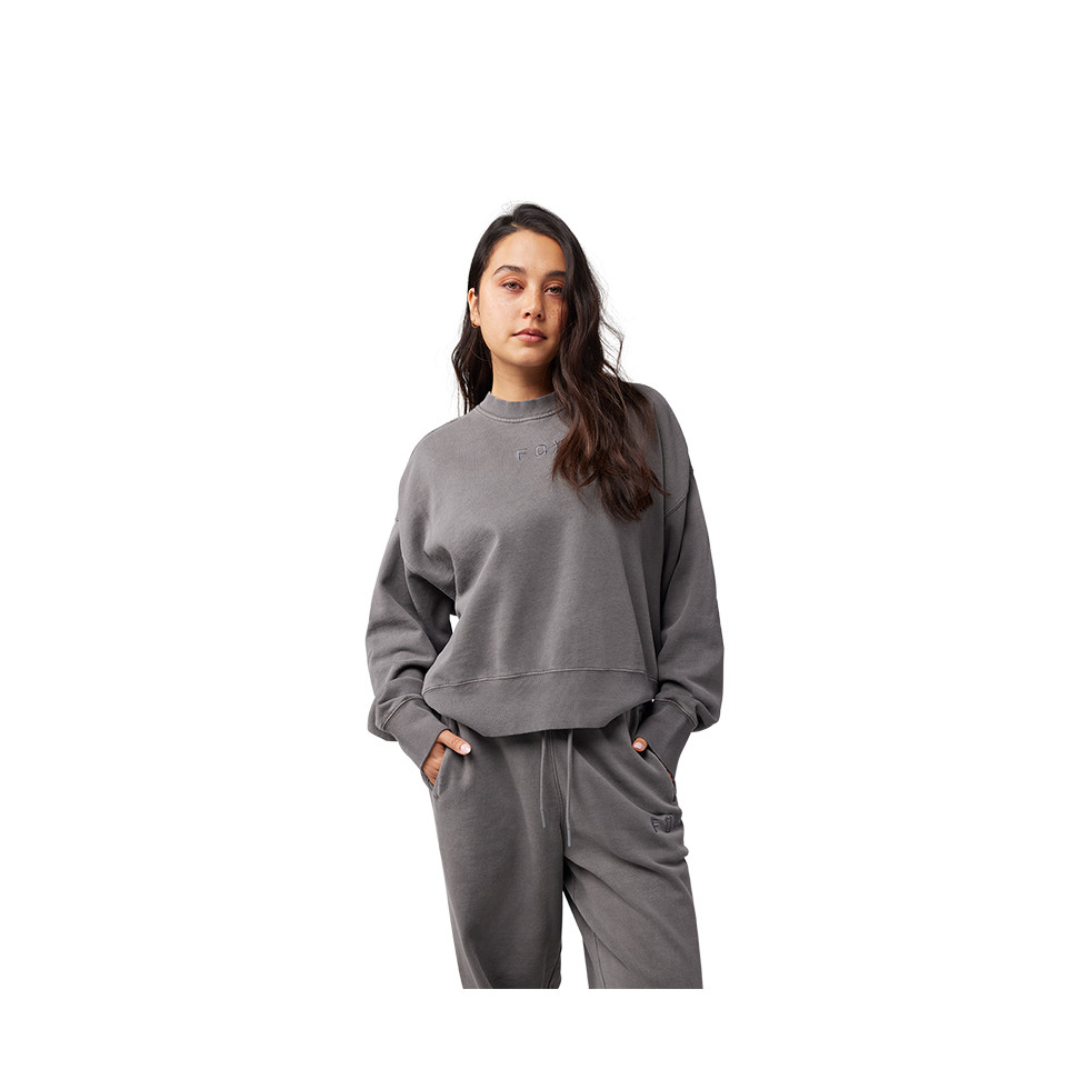 FOX Women Wordmark Oversized Fleece Crew