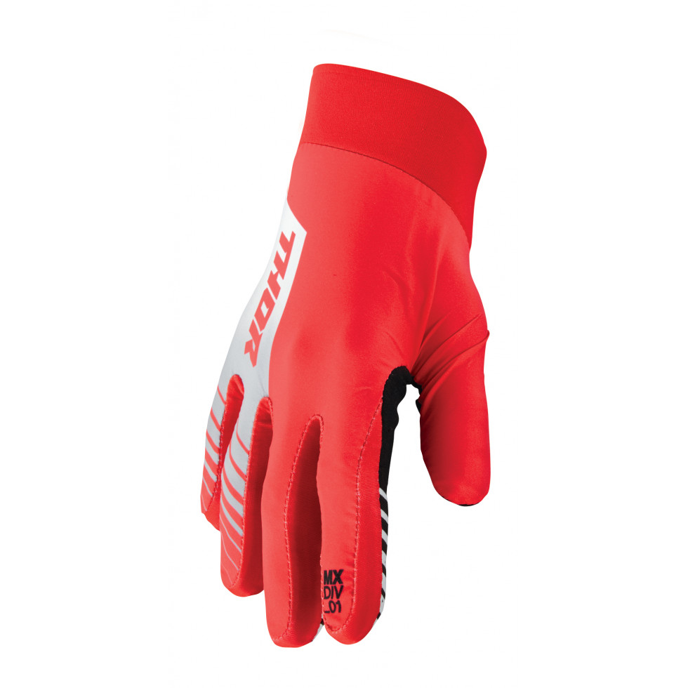 Thor Agile Analog Glove red white M