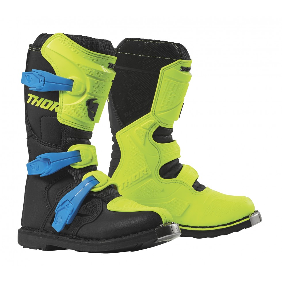 Thor Boot Youth Blitz XP flou acid black 4