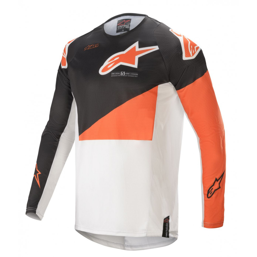 Alpinestars Techstar Factory Jersey anthracite orange white XL