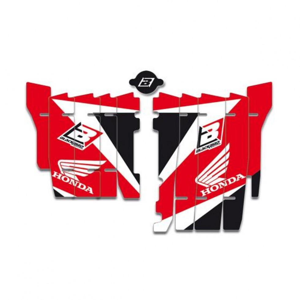 Black Bird Rad Louver Decals Graphic Kit