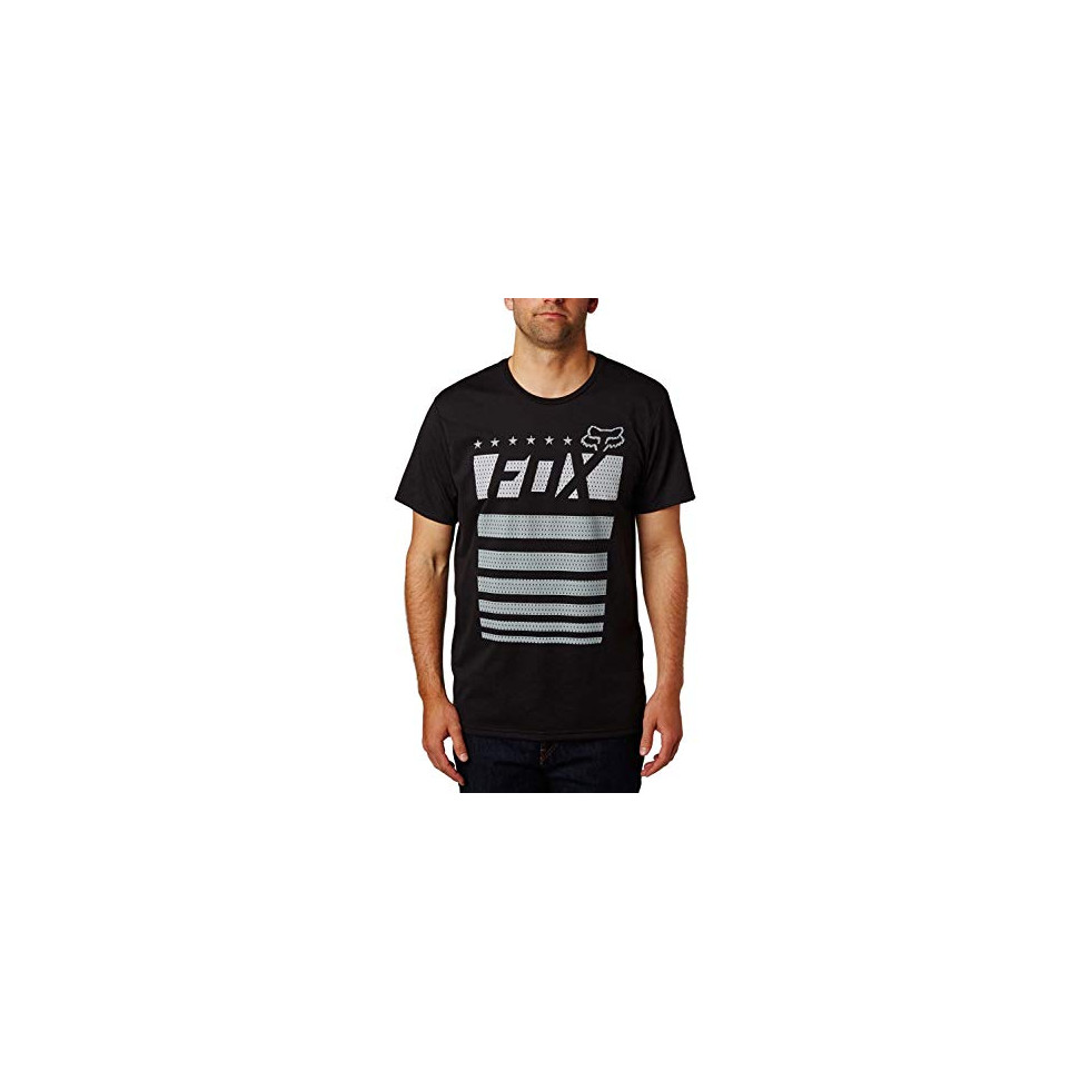 Fox Red White And True Shortsleeve Tee black s