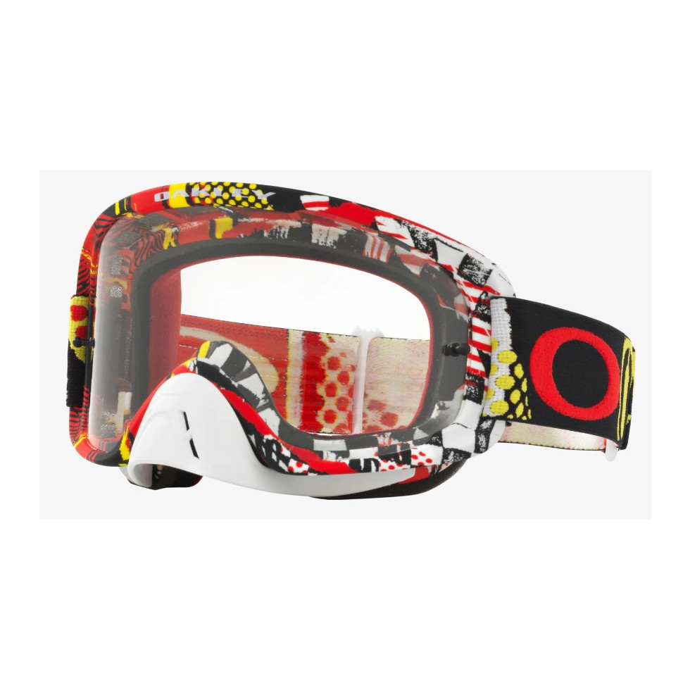 Oakley 3.1. MX Goggles O2 MX mosh pit red/yellow clear