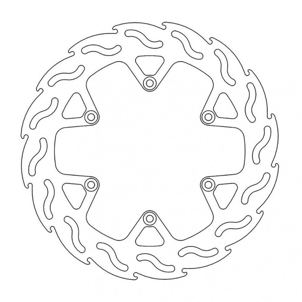 MotoMaster Brake Disc Front Oversize Flame